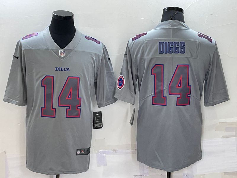 Men Buffalo Bills 14 Diggs Grey 2022 Nike Limited Vapor Untouchable NFL Jersey